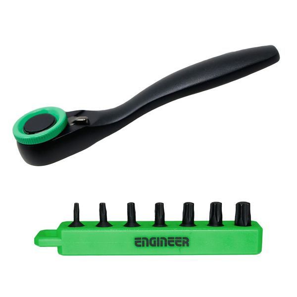 Engineer Ratchet Wrench Mini & Hex Lobe Ultra Short DR-373