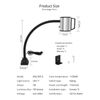 Work Desk Light, Machine Work Light, LED Flexible Gooseneck Light 700 Lumens ...