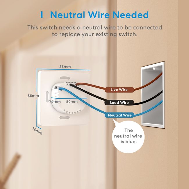 2 Gang 1Way Smart WiFi Touch Switch Homekit Wall Switch work with