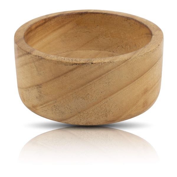 Beautiful Handmade 10 cms Decorative Wooden Snack Serving Bowl For Dry Fruits Chips Coffee Table Countertop Display Key Bowl Tableware Kitchen Living Room Home Decor Accents Dinnerware