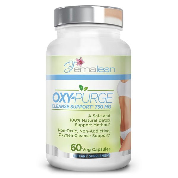 Oxy-Purge 750 mg 60 Vcaps - Natural Magnesium Oxide Oxygen Based Colon Cleanse Gentle Laxative Supports Healthy Digestive Tract Regularity