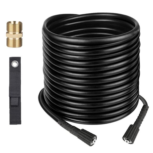 8M/26Ft High Pressure Jet Washer Hose Extension Cleaning Pipe with M22 Female Thread Power Wash Replacement Hose with M22 Male Thread Connector Replacement for Karcher Standard M22-14