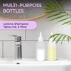 Twist Top Applicator Bottles, Squeeze 4 OZ Empty Plastic Bottles, Refillable, Open/Close Nozzle - Multi Purpose (Pack of 2)