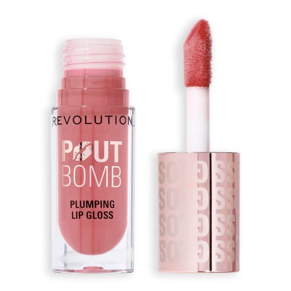 Revolution Pout Bomb Plumping Gloss Kiss Nude