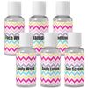 YouCustomizeIt Personalized Colorful Chevron Travel Bottles