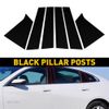 For 2016-2021 Chevrolet Malibu 6PCS Glossy Black Pillar Posts Window Covers