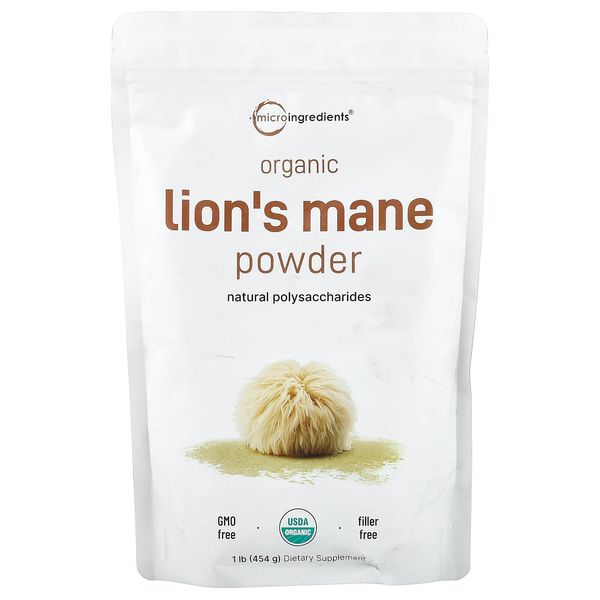 Organic Lion's Mane Powder, 1 lb (454 g)