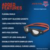 ZONE3 Venator-x Swimming Goggles, Color Silver White Red, One Size