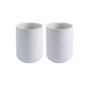 Gaolinci 2 Pcs Simple Solid Color Ceramic Mouthwash Cups, Bathroom Brushing Cup, 8 Oz