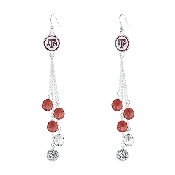 Match-Up Promotions NCAA Texas A&M Aggies Beaded Dangle Earrings