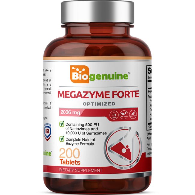 Biogenuine Megazyme Forte Plus 200 Tabs