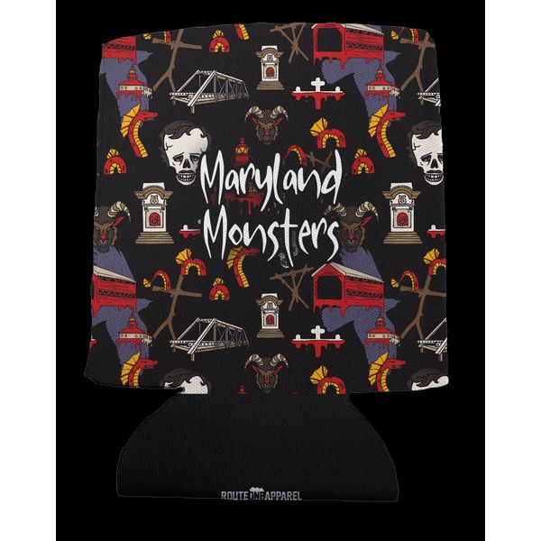 Maryland Monsters Halloween / Can Cooler - 1 / Black