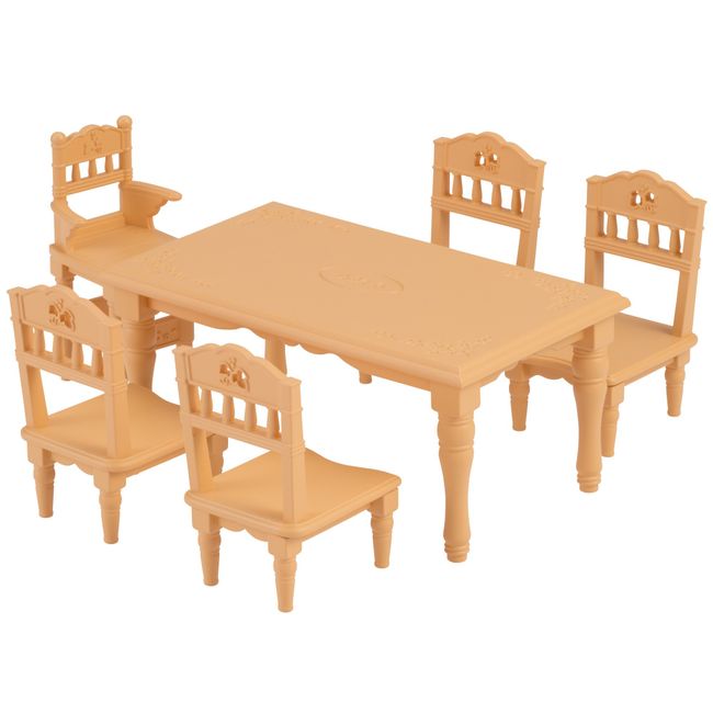 Sylvanian Families Furniture Dining Table Set Case-421