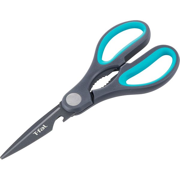 T-fal K13441 Fresh Kitchen Kitchen Scissors, Kitchen Shears, Cooking Shears, Nut Cracker, Bottle Opener