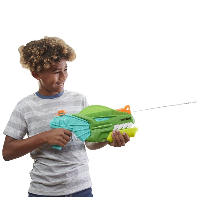 NERF Super Soaker DinoSquad Water Blaster, Pump-Action for Outdoor Summer Games, for Kids, Teens & Adults, Easter Basket Stuffers or Gifts