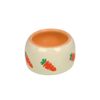 Nobby Ceramic Feeding Trough Carrot Beige/Orange 125 ml