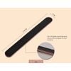 BANSHAN 12 PCs Professional Nail Files Double Sided Emery Boards 100/180 Grit, Fingernail Files for Natural/False Nails, Nail Styling Set for Home and Salon Use - Black