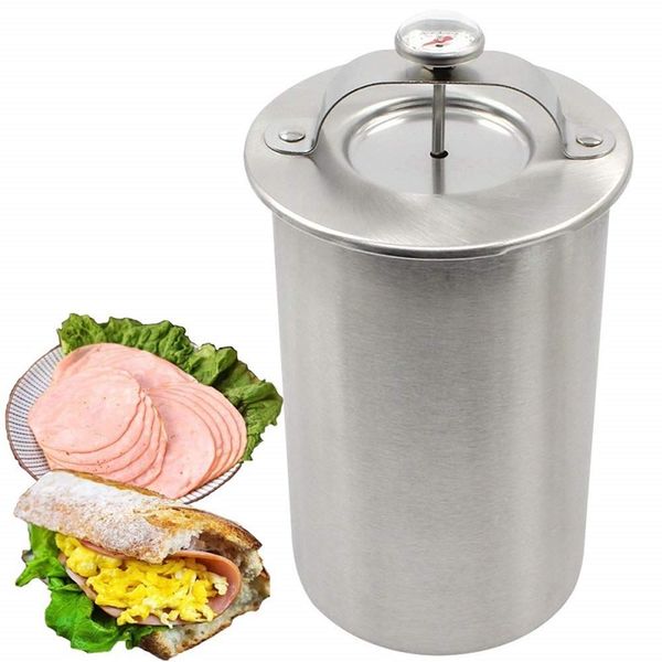 Press Ham Maker - Joyeee Round Shape Stainless Steel Ham Press Maker Machine for Making Healthy Homemade Deli Meat Sandwich, Seafood Meat Poultry Patty Gourmet Cooking Tools