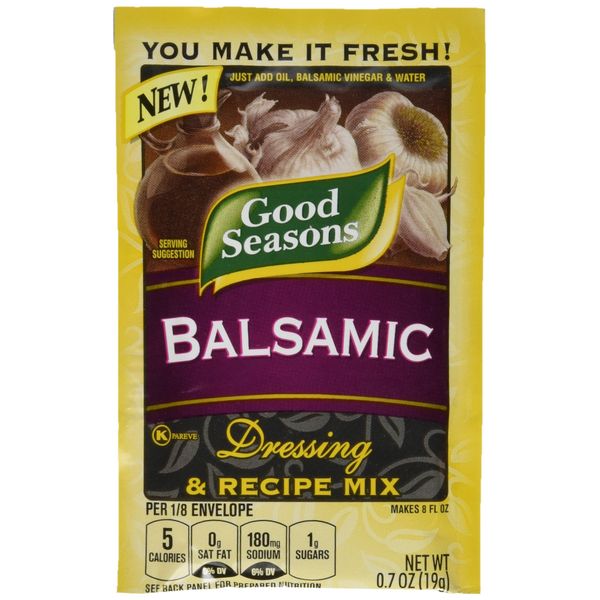 Good Seasons Balsamic Salad Dressing & Recipe Mix .7 oz (Pack of 12)