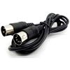 ABE MIDI Cable Round 5 Pin DIN Plug to DIN Plug AFMC Black 2m