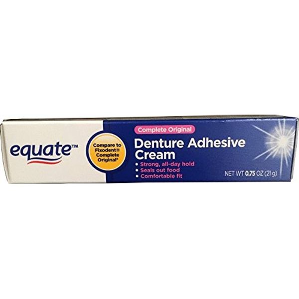 Equate Complete Original Denture Adhesive Cream, .75oz,