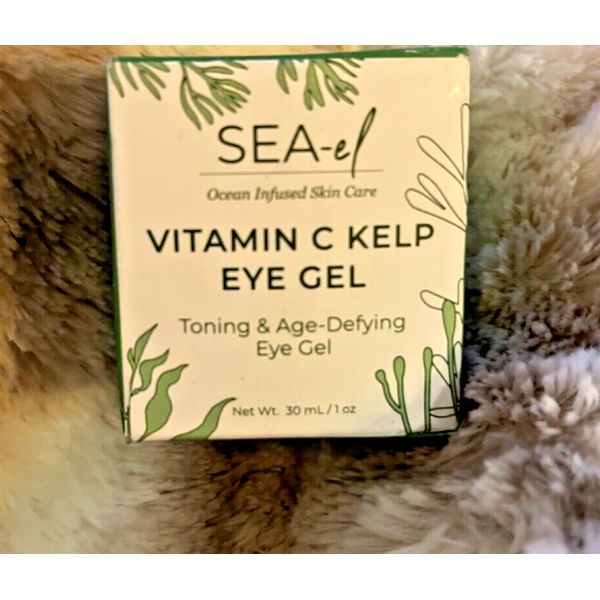 Sea-el Vitamin C Kelp Eye Gel Skin Toning Age-Defying Vegan Organic 1 OZ / 30 ML