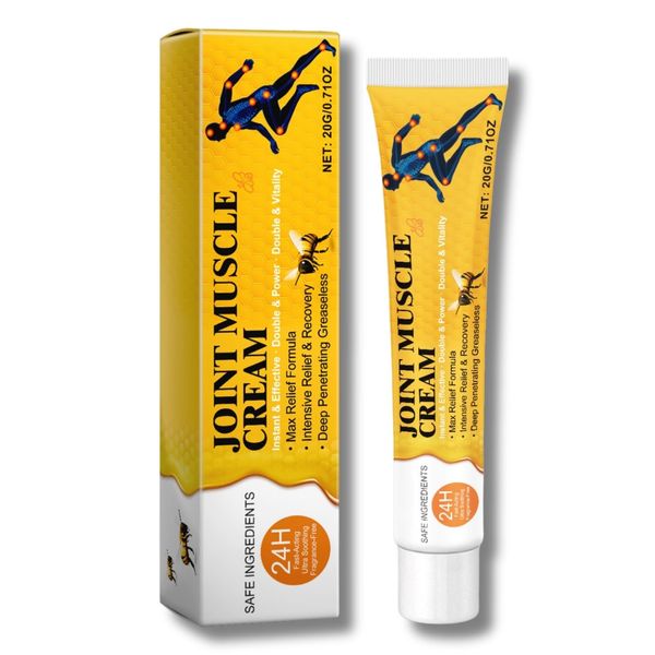 Bee Venom Cream - Pain Relief Gel - Bee Venom Gel Shoulder,Joint,Knee Muscle Pain Relief - Bee Venom Pain Relief Cream - Muscle Rub Pain Relief -Bee Venom Joint Care Cream