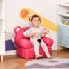 Mini Kids Arm Chair, Soft Toddler Animal Furniture w/ Backrest & Armrests, Pink