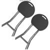 Portable Folding Stools ,Plastic Foldable Stool ,300lbs Capacity ,2-Pack Black
