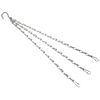 fiXte 3 Strand Garden Hanging Basket Chains Replacement Metal Easy Fit 16” Hook Clips