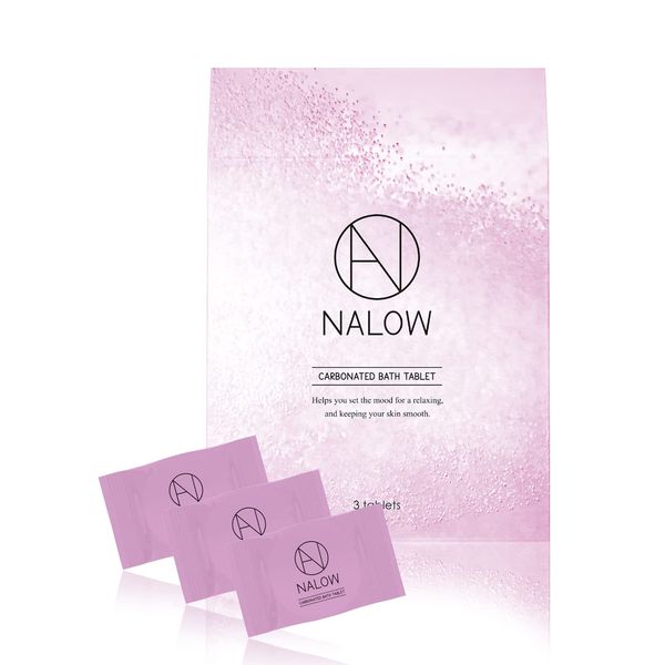 NALOW Carbonated Bath Salt, 3 Day Supply, Bath Salt, Relaxing, Jasmine Scent