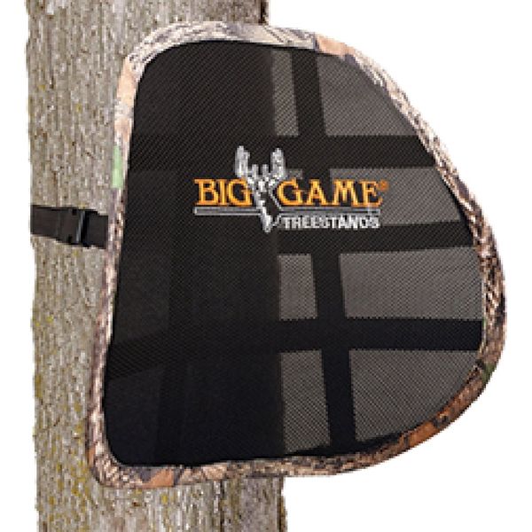 BIG GAME Treestands Spring-Back Lumbar Support Seat, Black, One Size