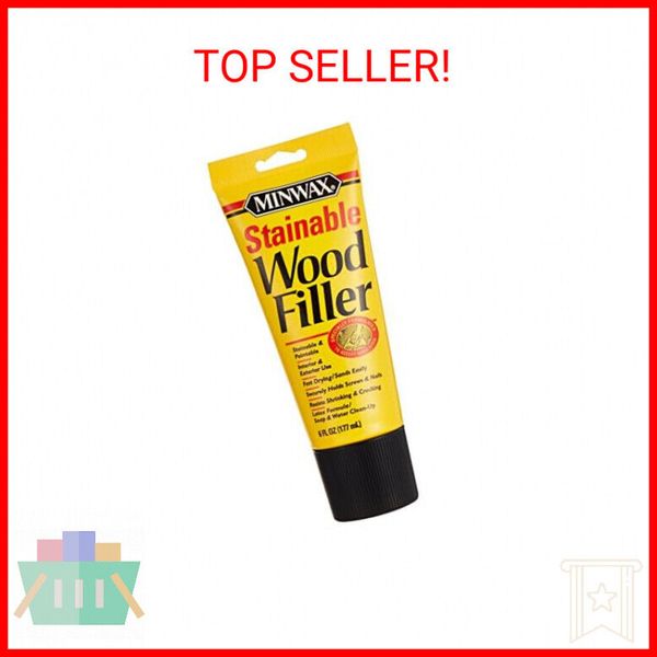 6 oz Minwax 42852 Natural Stainable Wood Filler Interior/Exterior Wood Filler