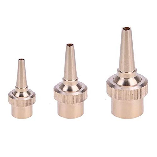 TF Straight Fountain Nozzle Head, 1/2 Inch 3/4 Inch 1 Inch Brass Jet Garden Pond Sprinkler Water Fountain Nozzle Fountain Nozzle Head