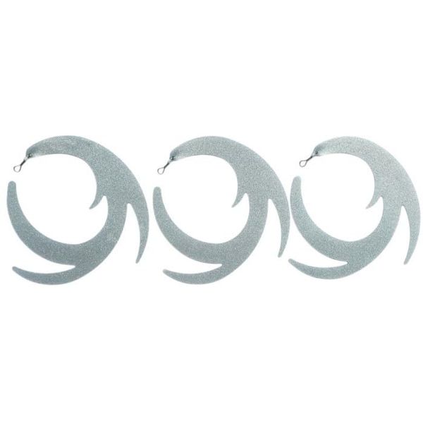 Dragon Wiggle streamer tails fly fishing predator 95mm (SILVER GHOST)