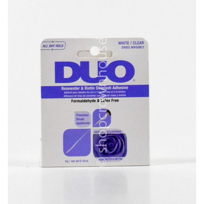 DUO Rosewater + Biotin Striplash Adhesive  #62196 White/Clear