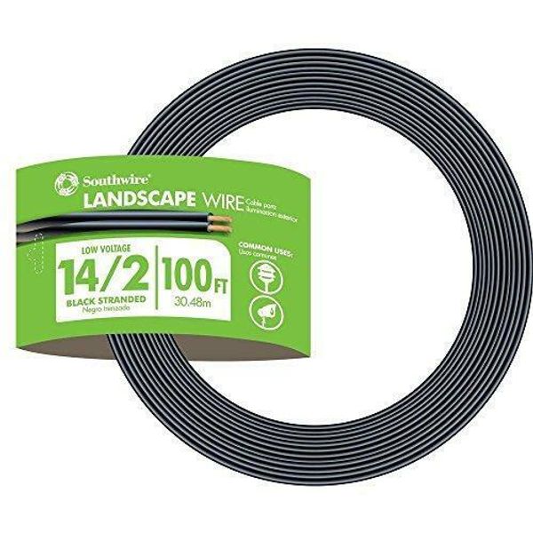 100FT 14-2 AWG Gauge Electrical Wire,Low Voltage for Landscape Lighting ,Audio