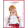Smiffys Annabelle-Perücke, Lang geflochten mit Bändern
