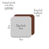 MUGGZ - Personalised - Coaster - Typical Irish Greeting - Feck Off - Cheeky Custom Gift Set