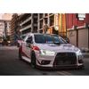 Red Adjustable Bumper Lip Diffuser Splitter Support Bars For Mitsubishi Lancer