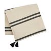 Mud Pie Waffle Chambray Blanket, Black, 60" x 50"