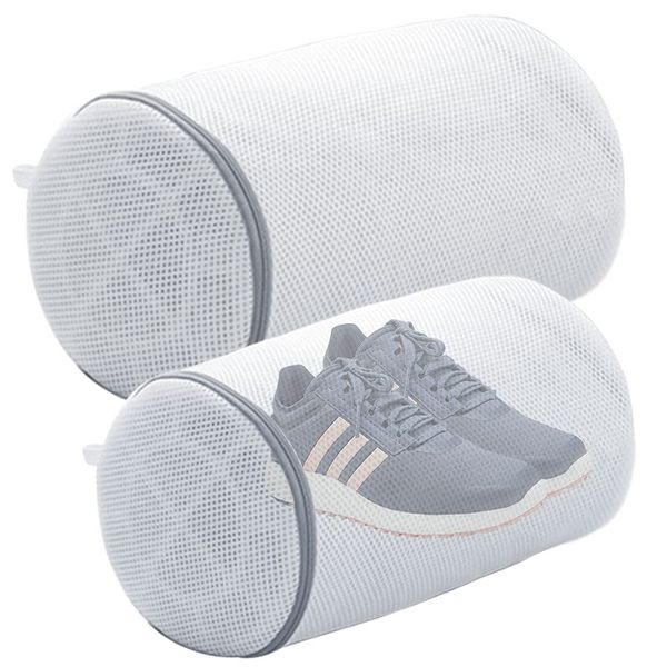 2 Pcs Shoe Washing Machine Bag, Laundry Shoes Bag Dryer Door Shoe Net for Delicates Trainers Socks Bras