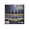 Green Stuff World: 9911 Metallic Paints Set - Gold (6x17ml)