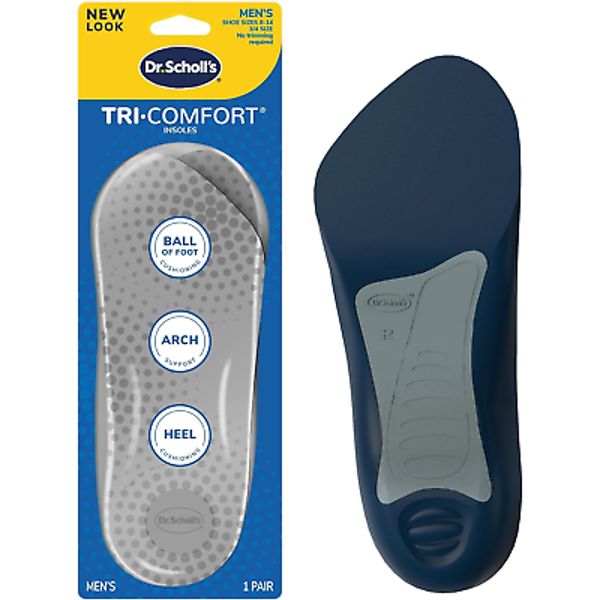 Dr. Scholl’S Tri-Comfort Insoles // Comfort for Heel, Arch and Ball of Foot with