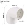 sourcing map 50mm Slip 90 Degree PVC Pipe Fitting Elbow Coupling Connector 2 Pcs