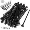 100PC Car Line Cable-Ties Zip Wrap Push Rivet Clip Wiring Loom Harness Fastener