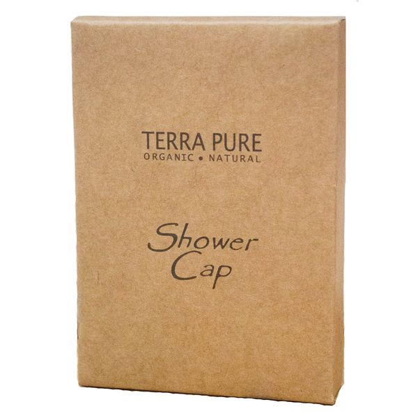 Terra Pure Green Tea Shower Cap Recycled Paper, Soy Ink Box (Case of 500)