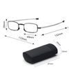 Fsread Folding Reading Glasses Compact Small Portable Blue Light Blocking Reader Spring Hinge Black 2 Pair +3.0