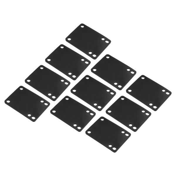 PATIKIL 1/8" Skateboard Riser Pads, 10er Pack PU 3x2 Skateboard Riser Pads geneigte Keilstoßdämpfer für Skateboard Truck, Schwarz