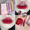 CAPPUVINI Lip Tint, Mirror Tint, Moisturizing, High Glitter, Long Lasting, Lipstick, Gloss, Moisturizing, Won't Stick to Masks, Lip Gloss, Won't Fall Off, Popular, Red Lips, 7 Colors, Chinese Cosmetics (09 Cherry Mint)